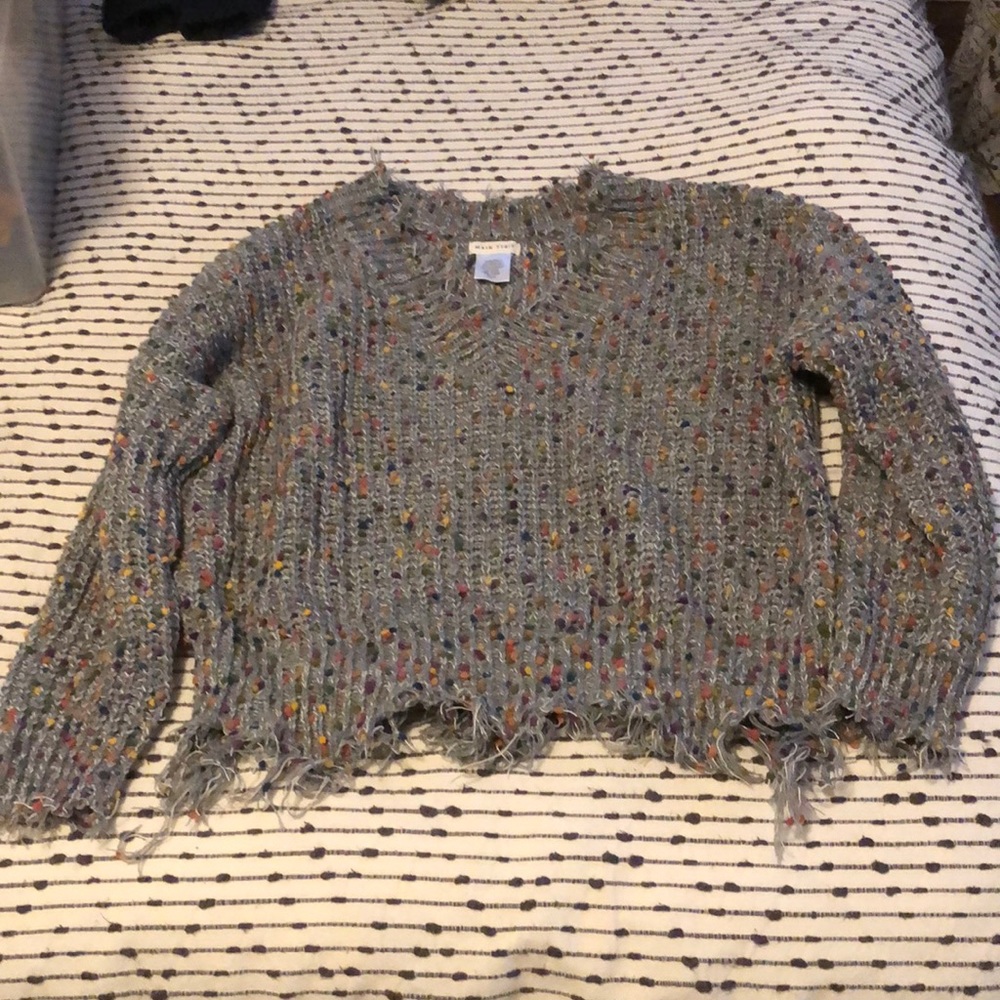 Gray sweater